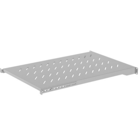 Accesorii - Poliță fixă Lanberg pentru cabinere rack, 19", 1U/445X350MM, max. load 25kg, material otel, gri