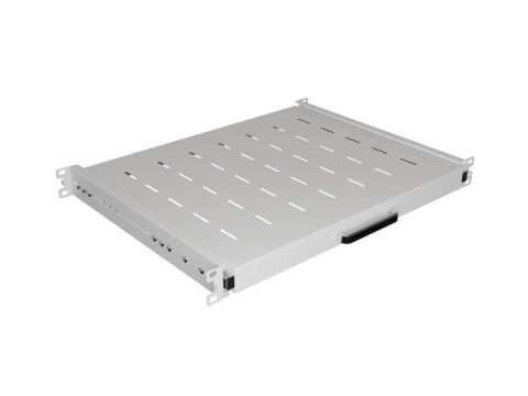 Accesorii - Poliță fixă Lanberg pentru cabinere rack, 19", 1U/445X350MM, max. load 35kg, material otel, gri