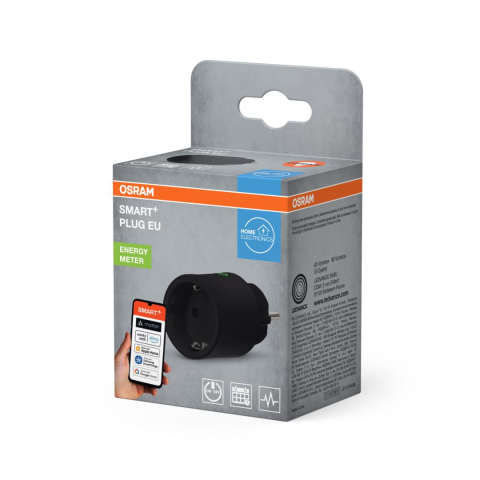 Accesorii pentru iluminat inteligent - Priza inteligenta Osram SMART+ Matter over WiFi (2.4 GHz), 10A, 2300W, IP20 ,compatibila Amazon Alexa, Google Home, Apple Home, Samsung SmartThings si alte platforme compatibile Matter