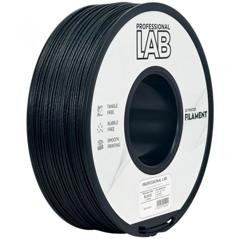 Accesorii imprimare 3D - PROF. LAB FILLAMENT ASA GLASS FIBER BK, Material: ASA, Rezistenta UV, rezistenta sporita datorita insertiilor de fibra de sticla, finisaj mat,ideal pentru exterior, componente auto pana la 100 grade, 