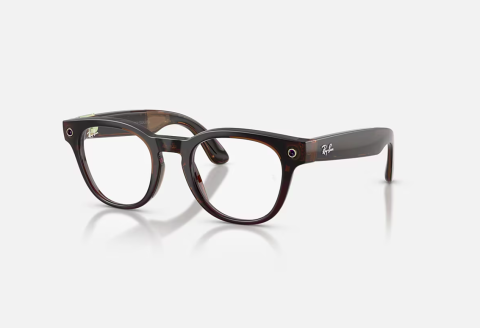 Ochelari Meta - Ray-Ban Meta Scriber Optics Gen 2 Universal Fit Shiny Transparent Umber Demo Lens 49-22
