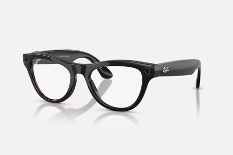 Ochelari Meta - Ray-Ban Meta Skyler Gen 1 High Bridge Fit Shiny Black Clear/Amethyst Transitions 52-20