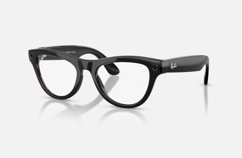 Ochelari Meta - Ray-Ban Meta Skyler Gen 2 High Bridge Fit Shiny Black Clear/Amethyst Transitions 52-20