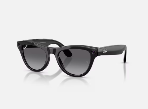 Ochelari Meta - Ray-Ban Meta Skyler Gen 2 High Bridge Fit Shiny Black Polarized Gradient Graphite 52-20