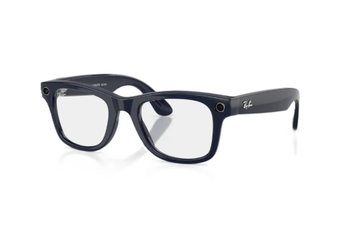 Ochelari Meta - Ray-Ban Meta Wayfarer Gen 2 High Bridge Fit Shiny Cosmic Blue Clear/Sapphire Transitions 53-22