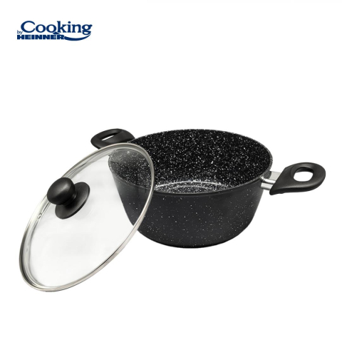Oale si cratite - SEMIOALA ALUMINIU FORJAT 24x10 CM,3.8L,ONIX, COOKING BY HEINNER