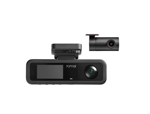 Camere auto - Set 2 camere 70mai Dash Cam 2K T400 cu 3 obiective (fata 2K, interior 1080P) + spate RC21 Full HD, GPS, HDR