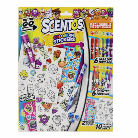 Papetarie - SET PARFUMAT DE CALATORIE SA COLORAM SI SA LIPIM STICKERE,SCENTOS