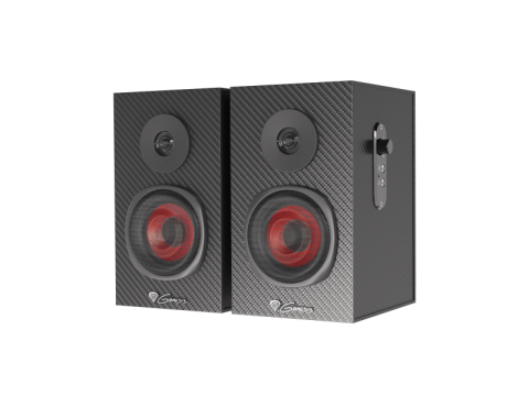 Sisteme audio - Sistem audio Genesis HELIUM 200 2.0, interfata mini jack 3.5 mm, putere maxima RMS 20 W, diametru difuzoare 76,2 mm, negru