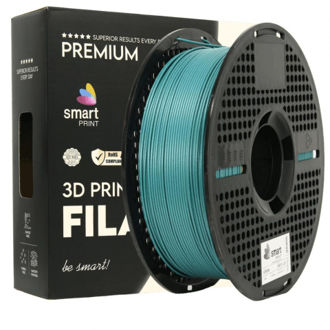 Accesorii imprimare 3D - SMART PRINT 3D FILAMENT 1KG PETG+CF GREEN, continut de fibra de carbon, reztenta la deformare, rezistenta la caldura sporita, recomandare utilizare impreuna cu imprimanta cu incinta inchisa. Diametru: