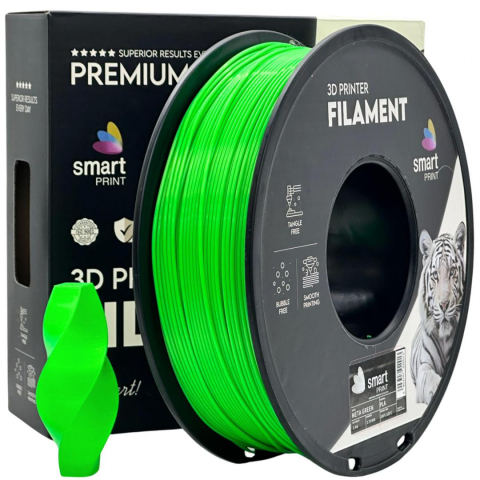 Accesorii imprimare 3D - SMART PRINT 3D FILAMENT 1KG PLA META GREEN, Diametru: 1.75mm, Greutate: 1kg, Temperatura duza: 185C - 215C, Temperatura platforma printare: 25C - 60C, Culoare: Meta Green.