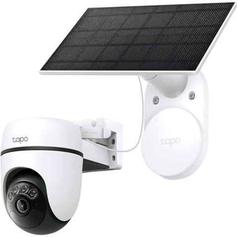 Camere supraveghere IP - Solar-Powered Pan/Tilt Security Camera Kit SPEC:2K 3MP(2304×1296), 2.4 GHz, 6700mAh rechargeable lithium-ion battery,  Solar panel (5.2V, 2.5W) FEATURE: Pan/Tilt,  Non-Stop Power, Smart Detection and 