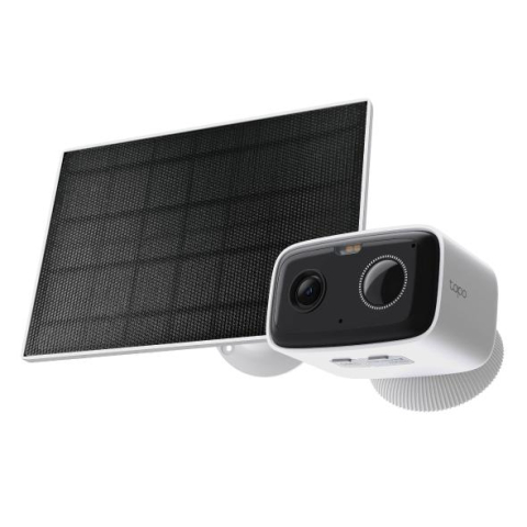 Camere supraveghere IP - Solar-Powered Security Camera Kit 1 × Tapo C400, 1 × Tapo A201C SPEC:1080p (1920*1080), 2.4 GHz, Solar panel (5.2V, 2.5W) FEATURE: Non-Stop Power, Flexible Solar Installation, Smart Detection and Noti