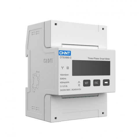 Comunicare si monitorizare sisteme solare - Solplanet CHINT DTSU666, -25℃～+55℃ CHNT DTSU666 3*220/380V 100A/40mA 115200bps