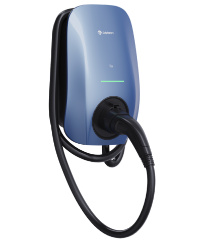 Statii de incarcare AC - Solplanet EV Charger 22kW, RFID/NFC, WIFI+Bluethooth+RS485, Morandi Blue, 5M Cable+ETH