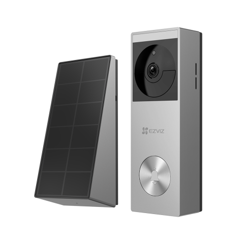 Smart home - Sonerie smart 2K Ezviz HP3 PRO, lentila fixa: 2.3mm, senzor: 1/2.8" Progressive Scan CMOS, H.265 / H.264, sensing distance: Max. 5 m, microfn si difuzor incorporat, alarma la evenimente: AI-powered hu