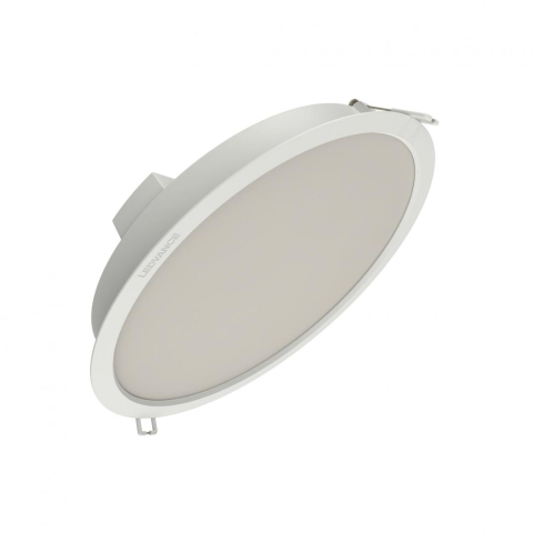 Spoturi incastrate - Spot LED incastrat Ledvance DOWNLIGHT ALU, 24W, 2760 lm, lumina neutra (4000K),IP44/IK03, 215x43mm, aluminiu, Alb