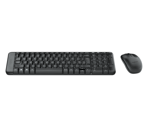  Tastaturi - Tastatura LOGITECH Wireless Combo MK220, Fara fir, Negru