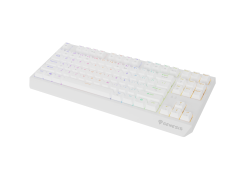  Tastaturi - Tastatura Mecanica Gaming Genesis Thor 230 TKL, RGB, Wireless, Alb
