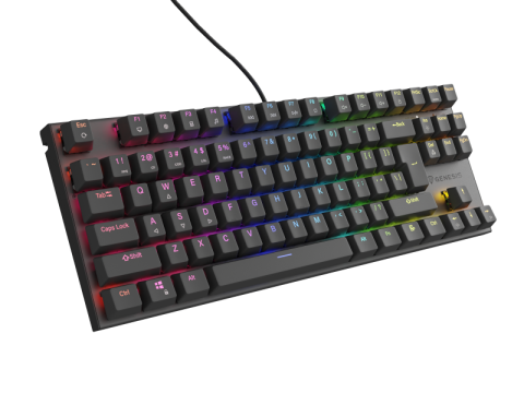  Tastaturi - Tastatura Mecanica Gaming Genesis Thor 303 TKL, RGB, USB, negru