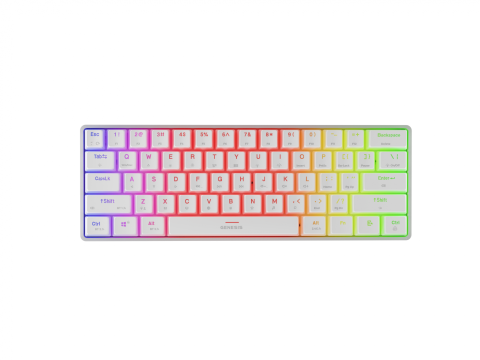  Tastaturi - Tastatura Mecanica Gaming Genesis Thor 660 G2, RGB, Wireless, Alb