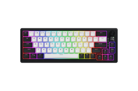  Tastaturi - Tastatura Mecanica Gaming HATOR Skyfall 65 MAG ULTIMA 8K wireless, RGB, Wireless, Alb-Negru