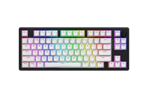  Tastaturi - Tastatura Mecanica Gaming HATOR Skyfall Wireless 80, RGB, Wireless, Negru