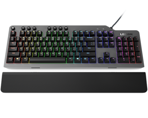  Tastaturi - Tastatura Mecanica Gaming Lenovo Legion K500, RGB, USB, Gri