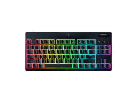  Tastaturi - Tastatura Mecanica Gaming Razer BlackWidow V4 Low-Profile Tenkeyless HyperSpeed, RGB, Wireless, Negru