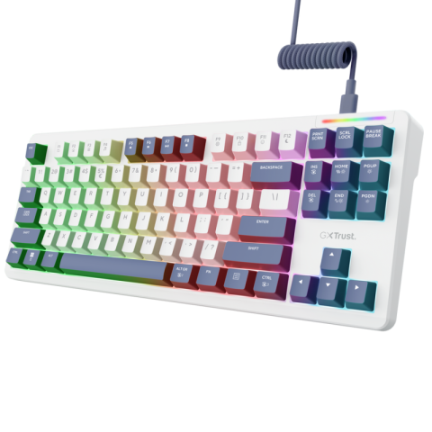  Tastaturi - Tastatura Mecanica Gaming Trust GXT 872 Xyra, RGB, USB, alb