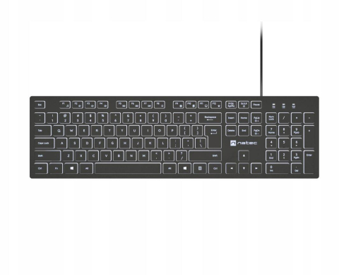  Tastaturi - Tastatura NATEC Herring Slim, USB, negru