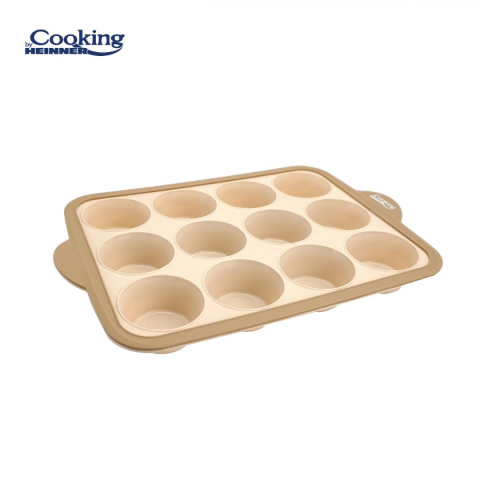 Tavi copt - TAVA BRIOSE  DIN SILICON CU INEL METALIC 38X25.5X4 CM, NUVA
