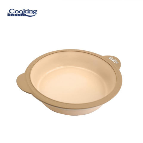 Tavi copt - TAVA ROTUNDA DIN SILICON CU INEL METALIC 30.5x25.5x7 CM,  NUVA