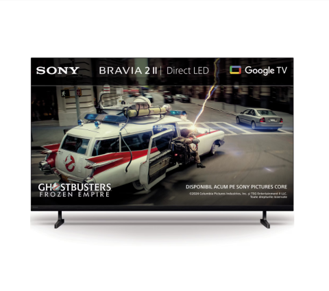 Televizoare - Televizor Sony BRAVIA 2 II LED 43S25M2, 108 cm, Smart Google TV, 4K Ultra HD, Clasa E (Model 2026)