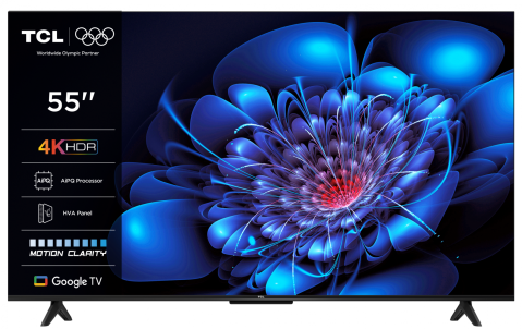Televizoare - Televizor TCL LED 55P61K, 139 cm, Smart Google TV, 4K Ultra HD