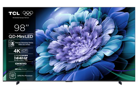 Televizoare - Televizor TCL QD-MiniLED 98C61K, 248 cm, Smart Google TV, 4K Ultra HD, 144Hz, Onkyo