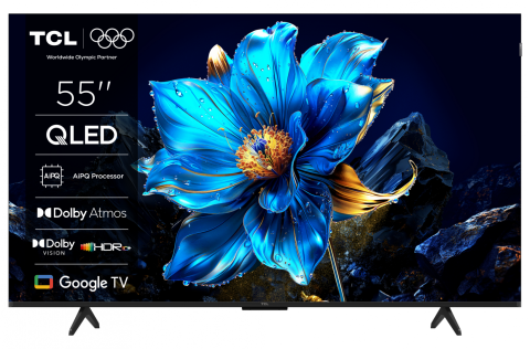 Televizoare - Televizor TCL QLED 55P7K, 139 cm, Smart Google TV, 4K, Clasa F