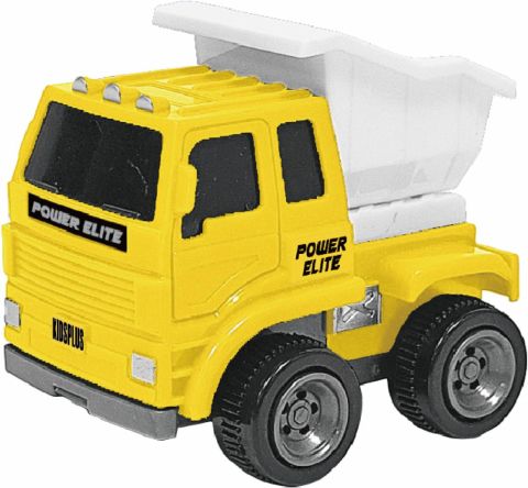 Masinute - VEHICULE CU FRICTIUNE, SCARA 1/43, 10CM, BASCULANTA GALBENA