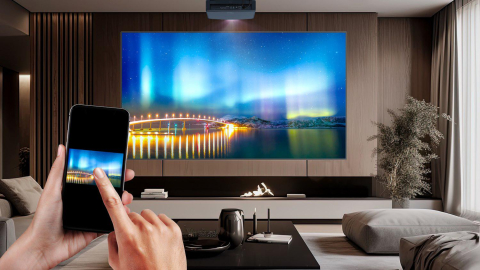 Videoproiectoare - Videoproiector Optoma UHZ68LV, 4 K UHD 3840*2160, 5.000 lumeni, 3.200.000:1, 16:9/ 4:3, dimensiune maxima imagine 301'', laser 30.000 ore, distanta maxima de proiectie 10m, zoom 1.6x, 3* HDMI, 1 x USB