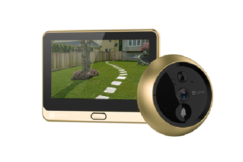 Smart home - Vizor Wireless EZVIZ,CS-DP2C-A0-6E2WPFBS;1/3" Progressive Scan CMOS, 2.0 mm @ F2.2, visual angle (diagonal):155°,ICR infrared filter,Max. 5 m, 1080p / 2MP, 15fps, PIR angle 110°, Max. 5m (20 ft), Micr