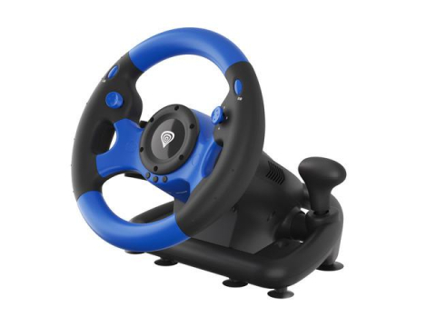 Gamepad, Joystick-uri & Casti Gaming - Volan Genesis cu fir Seaborg 350, interfata USB, 15 butoane, rotatie 180°, lungime cablu 200cm, compatibil cu Microsoft XBOX 360, XBOX One, Microsoft XBOX Series S, Microsoft XBOX Series X, Nintendo S