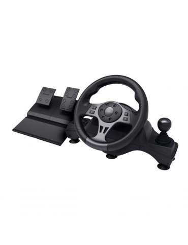 Gamepad, Joystick-uri & Casti Gaming - Volan racing Trust GXT 289 Movi Movi, conectivitate cu fir, 25 de butoane, console compatibile Nintendo Switch, Xbox Series S, Xbox Series X, Xbox One X, Xbox One S, Xbox One, PS4, PS4 Original, PS4 P