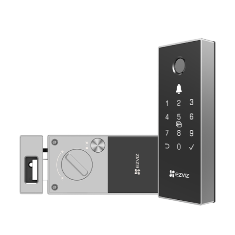Accesorii - YALA ELECTRONICA EZVIZ DL06 PRO, Comunicare: EZVIZ Connect 2.4G Wi-Fi, Putere de lucru: 4 Baterii AA Alkaline, Temp de functionare: 25 °C to 55 °C, Dimensiuni: Panou frontal:  154mm × 61mm × 18mm, Pan