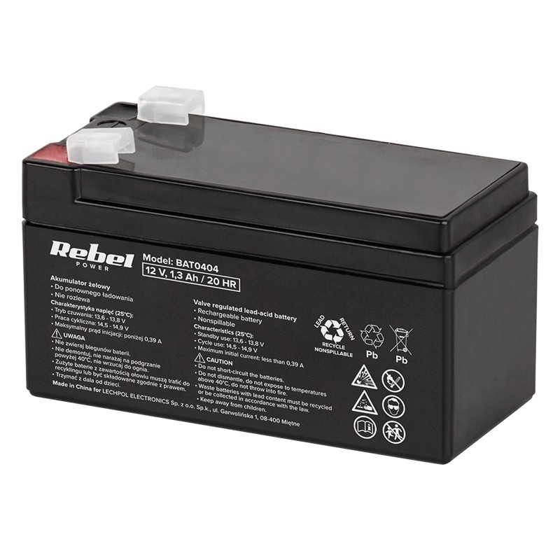  Acumulator - Acumulator stationar SLA 12V 1.3Ah gel plumb Rebel