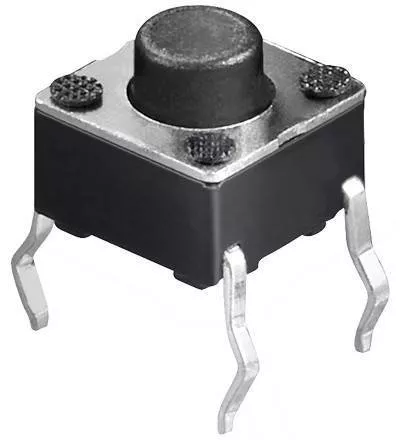  Intrerupatoare-Relee - Buton microcontact 4 pini OFF-ON fara retinere 6x6mm buton 1.5mm de la PCB 5mm