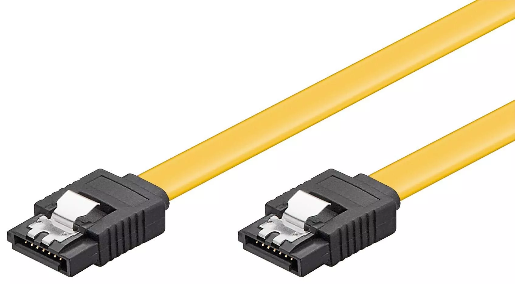 Cabluri PC - Cablu de date SATA III 6Gbit/s SATA L - SATA L 0.7m galben Goobay