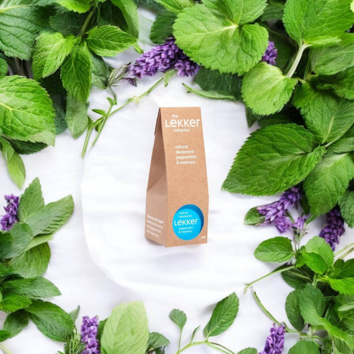 Deodorant Cremă Natural Lekker Mentă și Rozmarin, 30g – Unisex, Vegan, Fără Aluminiu, Zero Plastic [4]
