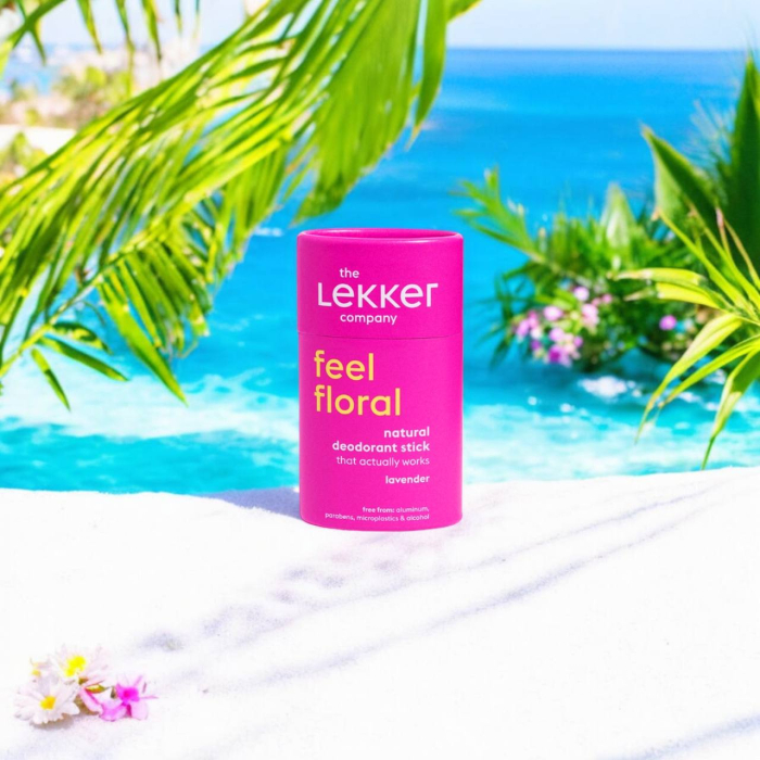 Deodorant Stick Natural Lekker Feel Floral Lavandă, 40g – Vegan, Fără Aluminiu, Zero Plastic [5]