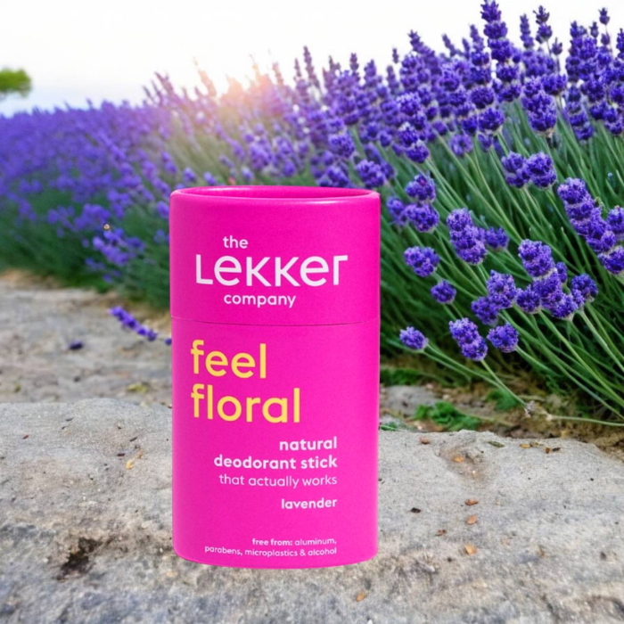 Deodorant Stick Natural Lekker Feel Floral Lavandă, 40g – Vegan, Fără Aluminiu, Zero Plastic [7]