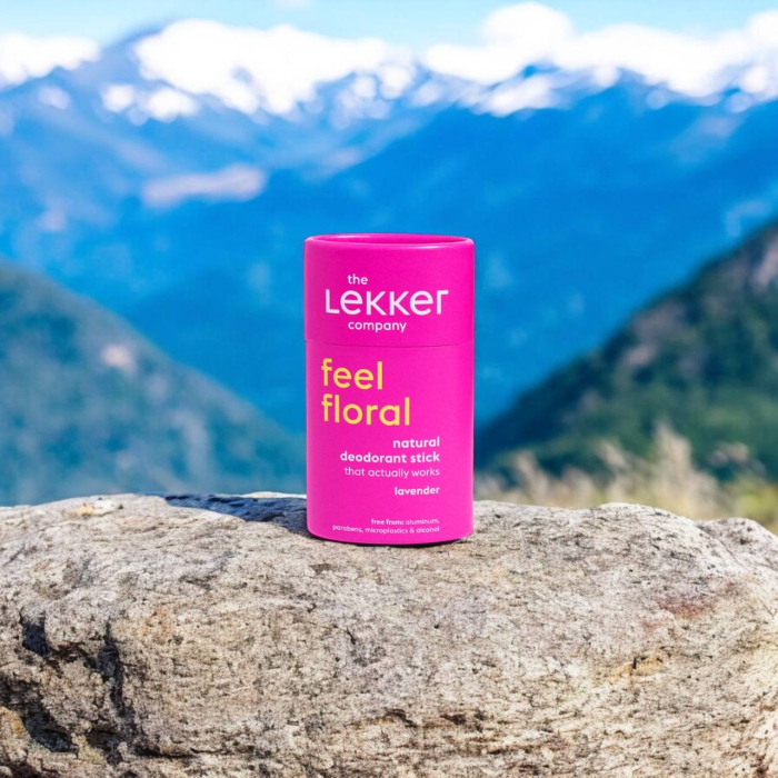 Deodorant Stick Natural Lekker Feel Floral Lavandă, 40g – Vegan, Fără Aluminiu, Zero Plastic [3]